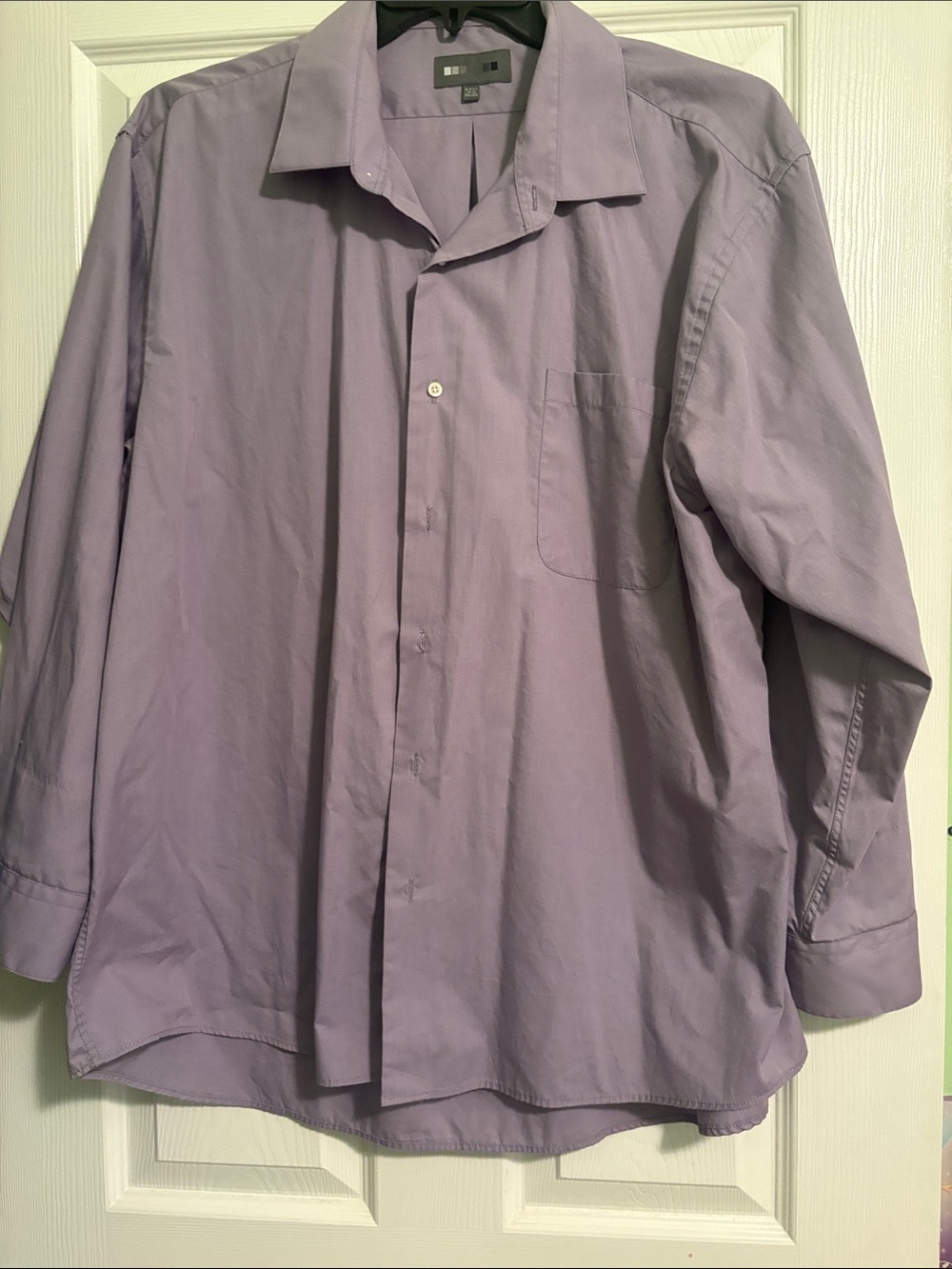 Briggs New York Men's Light Lavender Button-Down Shirt